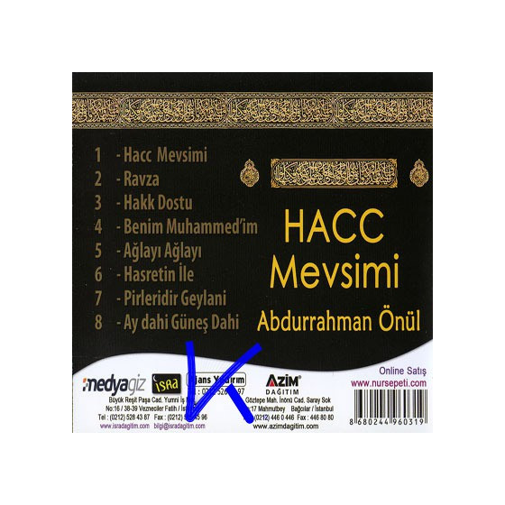 Hacc Mevsimi - Abdurrahman Önül - CD