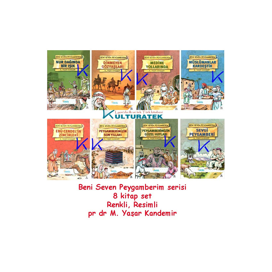 Beni Seven Peygamberim - 8 kitap set - renkli, resimli - M. Yaşar Kandemir, pr dr