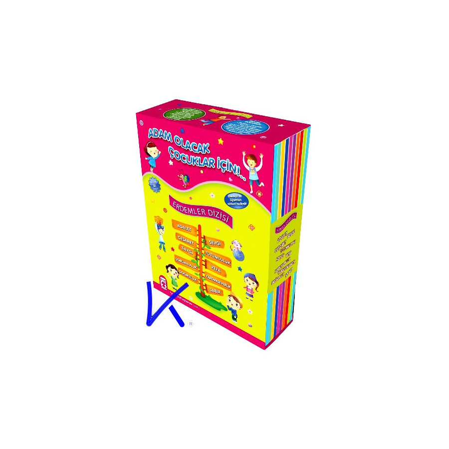 Erdemler Dizisi 10 kitap set - Hikayeli, öykülü, eğitici, etkinlikli, oyunlu, resimli﻿