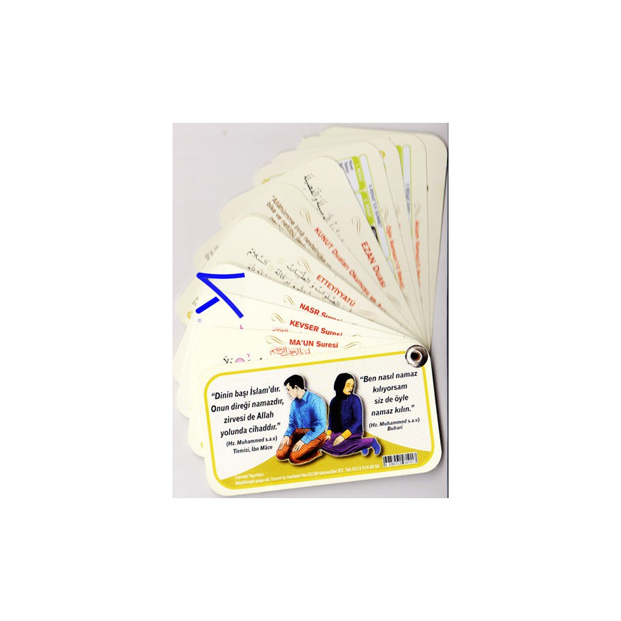 Pratik Namaz Kartelası - Sureler ve Dualar