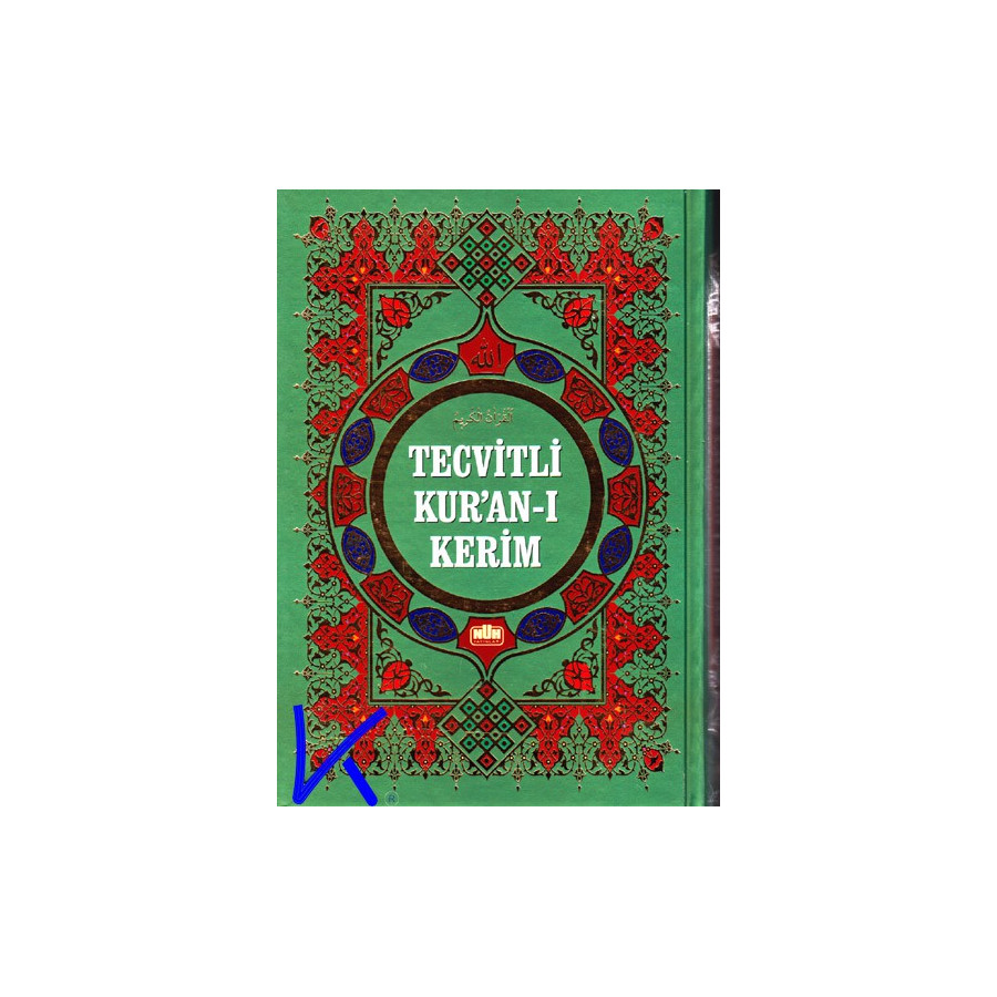 Tecvidli Renkli Kuranı Kerim + Tecvid Kitabı + Tecvid Öğreniyorum VCD HEDIYELI﻿ - orta boy - nuh
