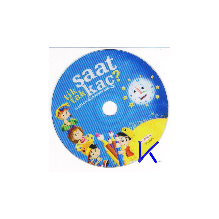 Tik Tak Saat Kaç ? - kitap + DVD + kalem hediyeli - yazılıp silinebilir