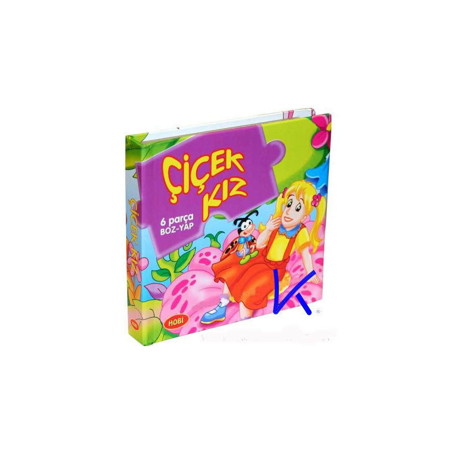 Çiçek Kız - Yap Boz lu Masallı sert karton kitap - Hobi