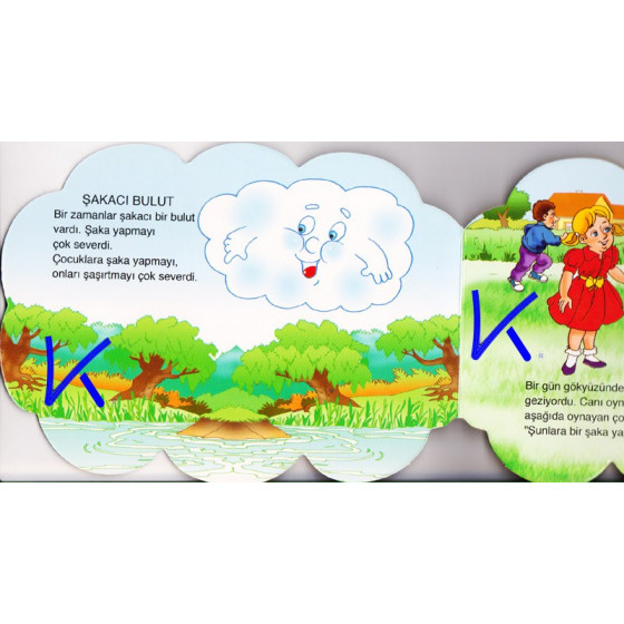 Şakacı Bulut - Mini Mini Öyküler - Sert karton sayfa kitap