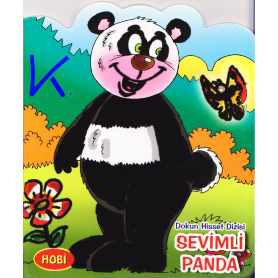 Sevimli Panda - Dokun Hisset Dizisi - Sert karton sayfa kitap - Hobi