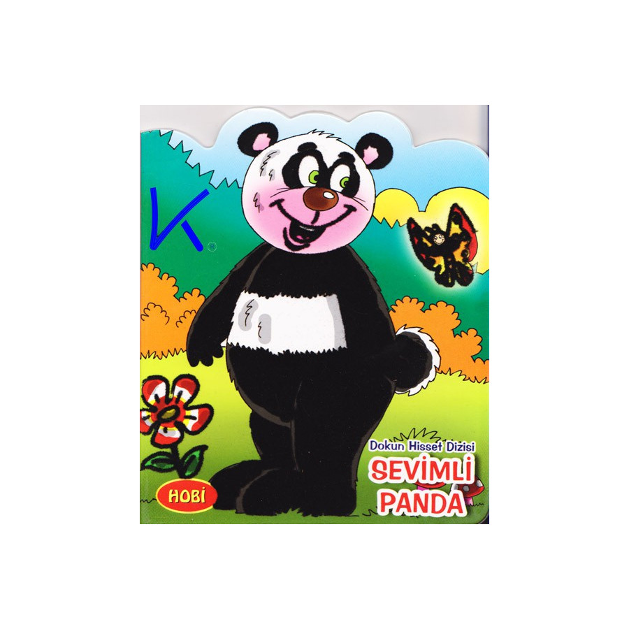 Sevimli Panda - Dokun Hisset Dizisi - Sert karton sayfa kitap - Hobi