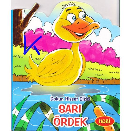 Sarı Ördek - Dokun Hisset Dizisi - Sert karton sayfa kitap - Hobi