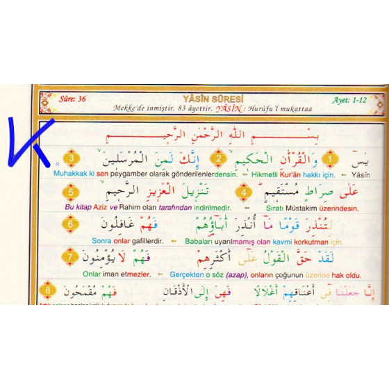 Kur'an-ı Kerim Renkli Lugatı ve Irab Kılavuzu - renkli kelime mealli Kuran