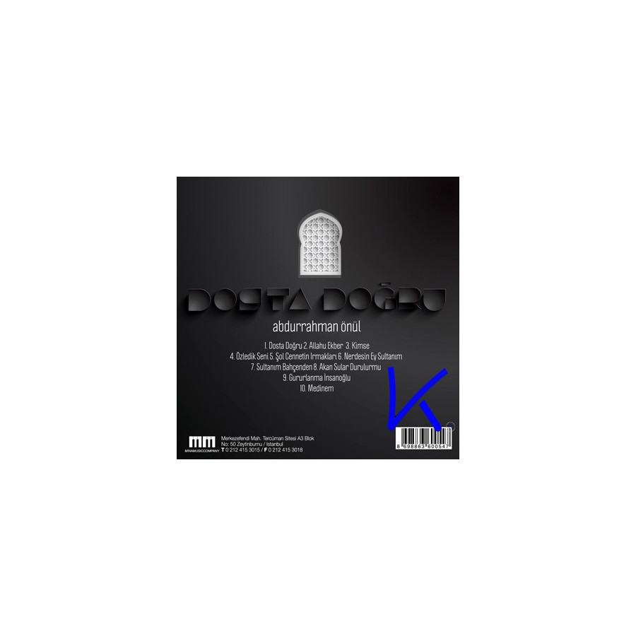 Dosta Doğru - Abdurrahman Önül - CD