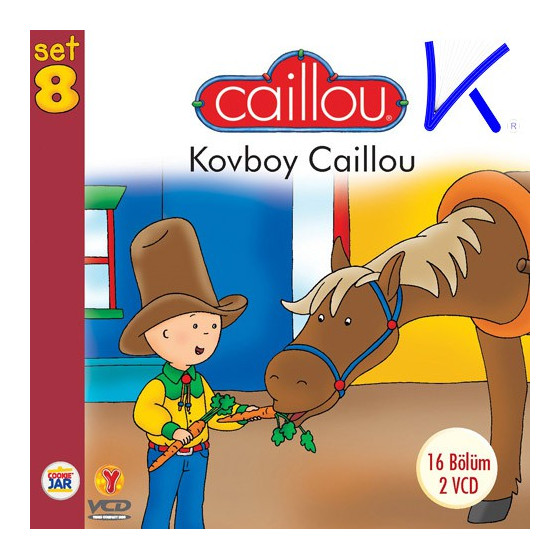 Caillou Kovboy - Caillou 8 - 16 bölüm, 2 VCD - çizgi film