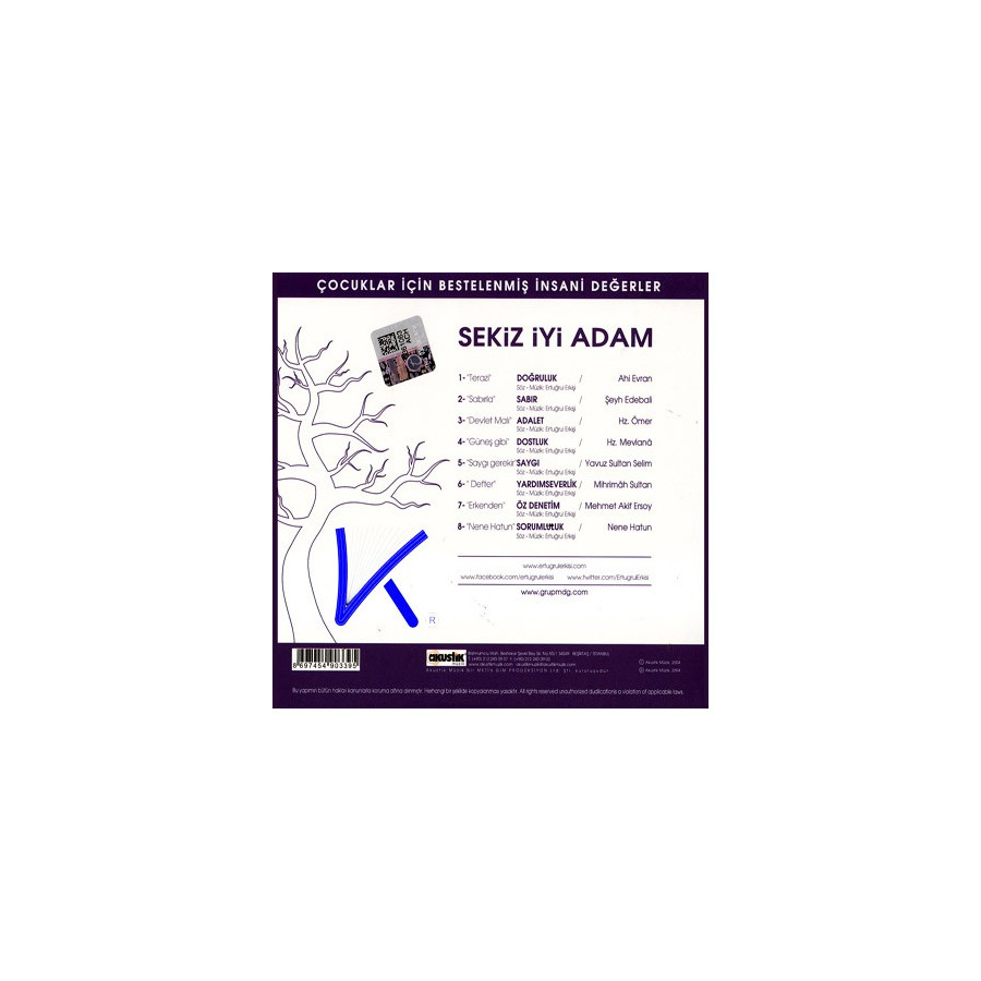 Sekiz Iyi Adam - Çocuklar Için Bestelenmiş Insani Değerler - CD