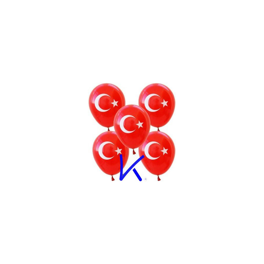 Türk Bayraklı Şişirme Balon