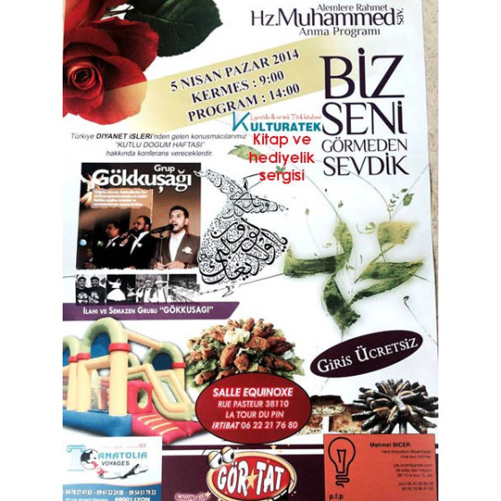 05 nisan 2015 pazar La Tour du Pin kermesinde kitap ve hediyelik sergisi