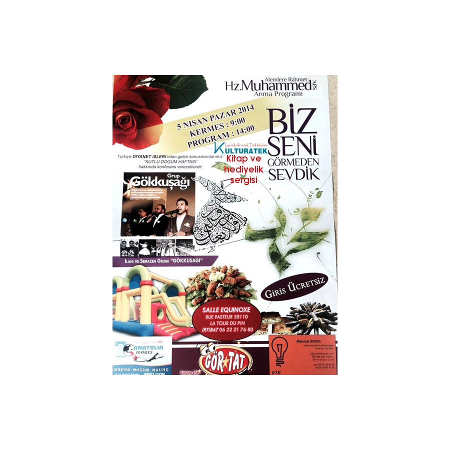05 nisan 2015 pazar La Tour du Pin kermesinde kitap ve hediyelik sergisi