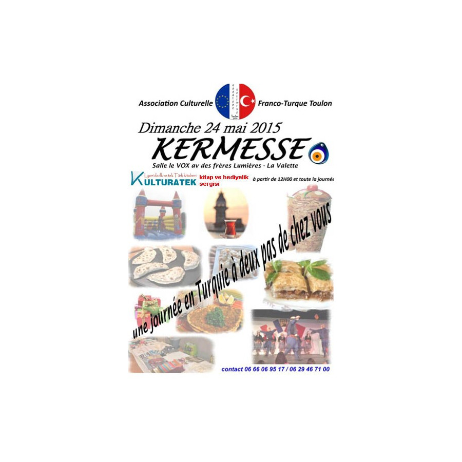 24.05.15 pazar günü Toulon kermesinde kitap ve hediyelik sergisi ile sizlerleyiz