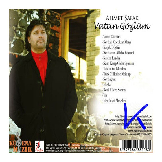 Vatan Gözlüm - Ahmet Şafak - CD