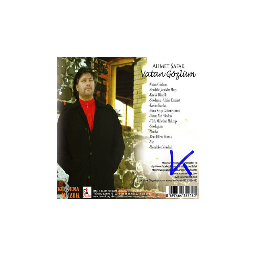 Vatan Gözlüm - Ahmet Şafak - CD