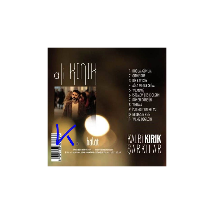 Kalbi Kırık Şarkılar - Ali Kınık - CD