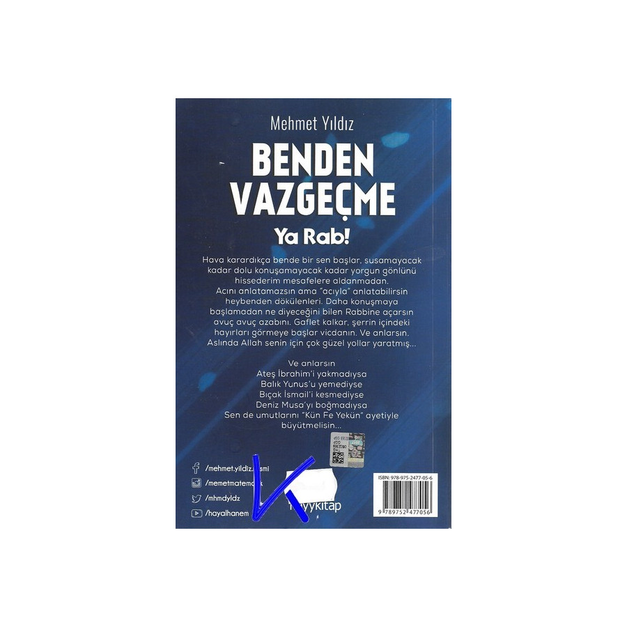 Benden Vazgeçme Ya Rab ! - Mehmet Yıldız