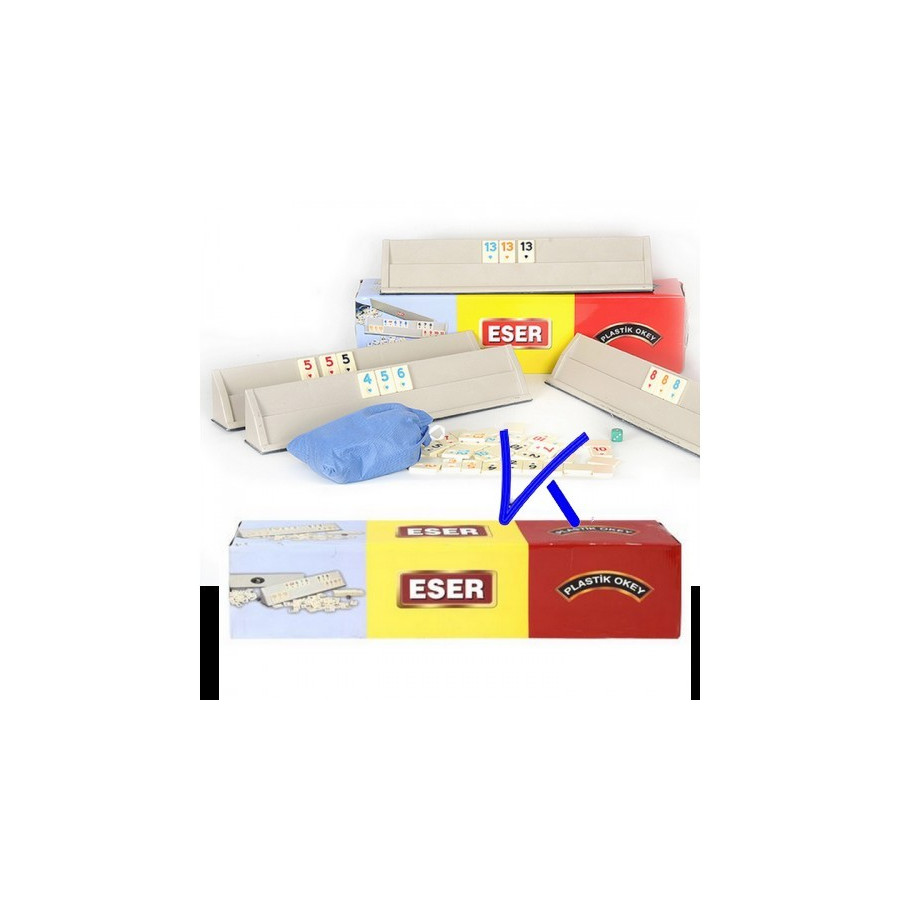 Okey Takımı - plastik komple kutulu set