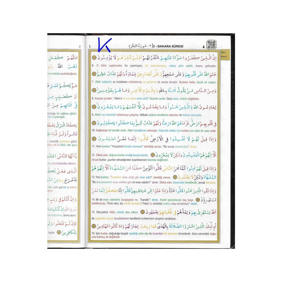 Kur'an-ı Kerim satır arası Renkli Kelime Meali (günümüz türkçesiyle) - Elmalılı Hamdi Yazır