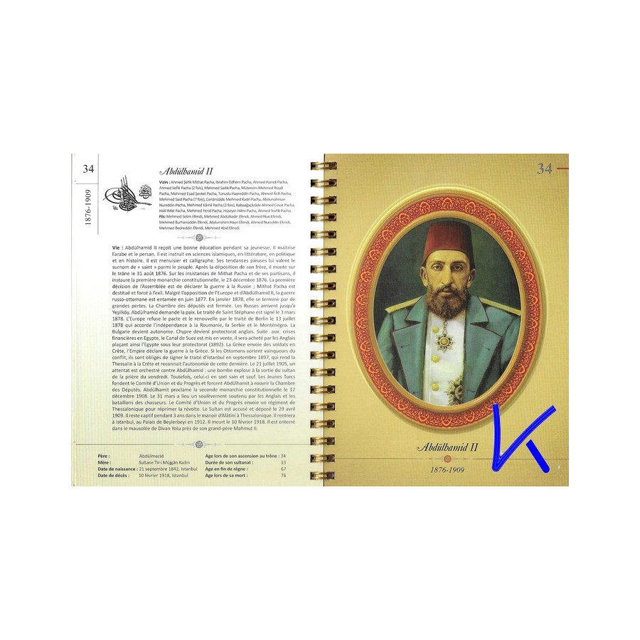 Un Album Portrait des Sultans Ottomans - (fransizca - français) - Osmanlı Padişahları Albümü