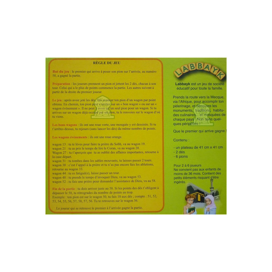 Labbayk - jeu de société éducatif