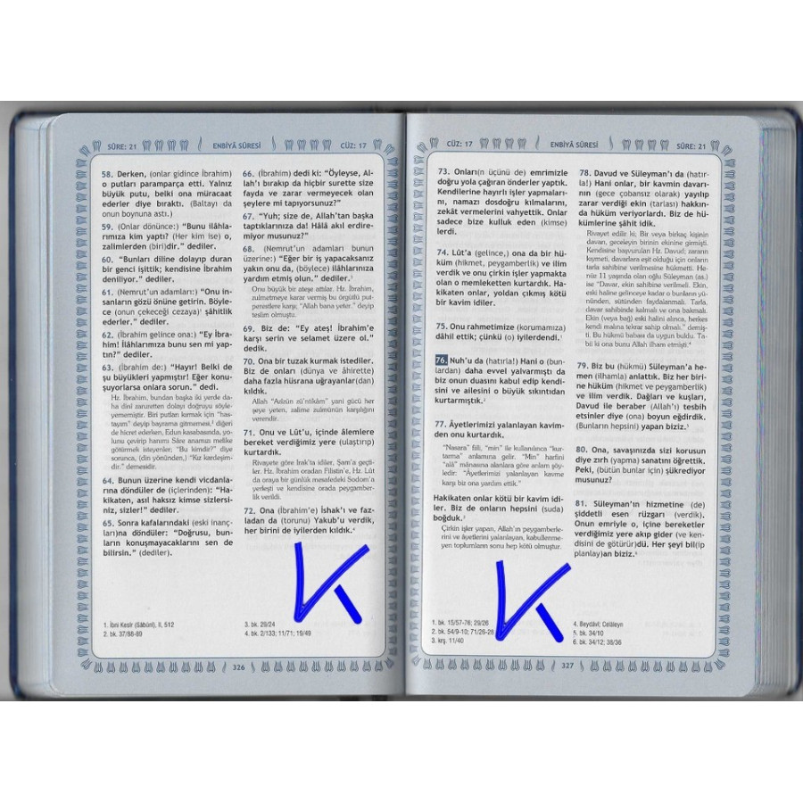 Feyzü'l Furkan - Tefsirli Kur'an-ı Kerim Meali - orta boy, ciltli, lacivert