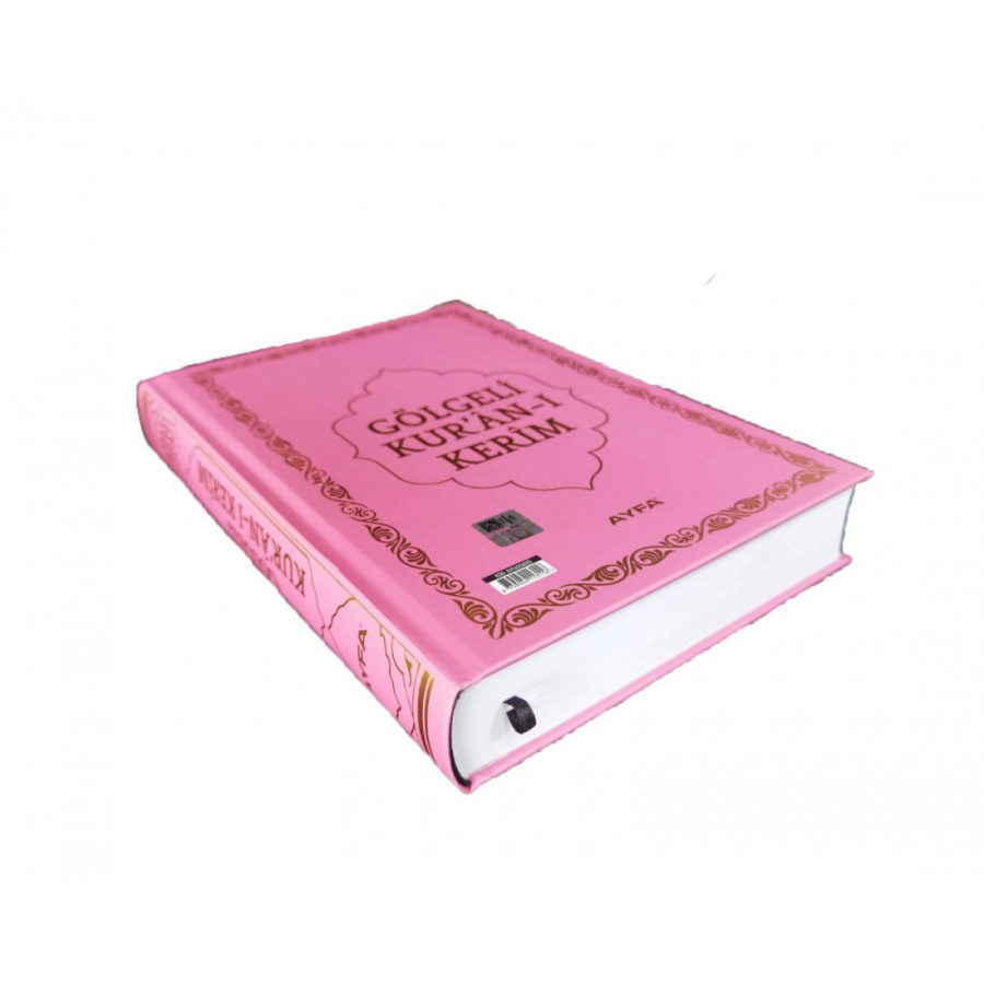 GÖLGELİ KURAN-I KERİM - QURAN TRACE - KALEM HEDİYELİ - yazılır, silinir - orta boy - pembe kapak